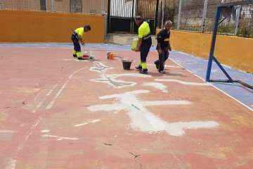  Hornos del Rey presume de una cancha deportiva remozada (Foto TA)